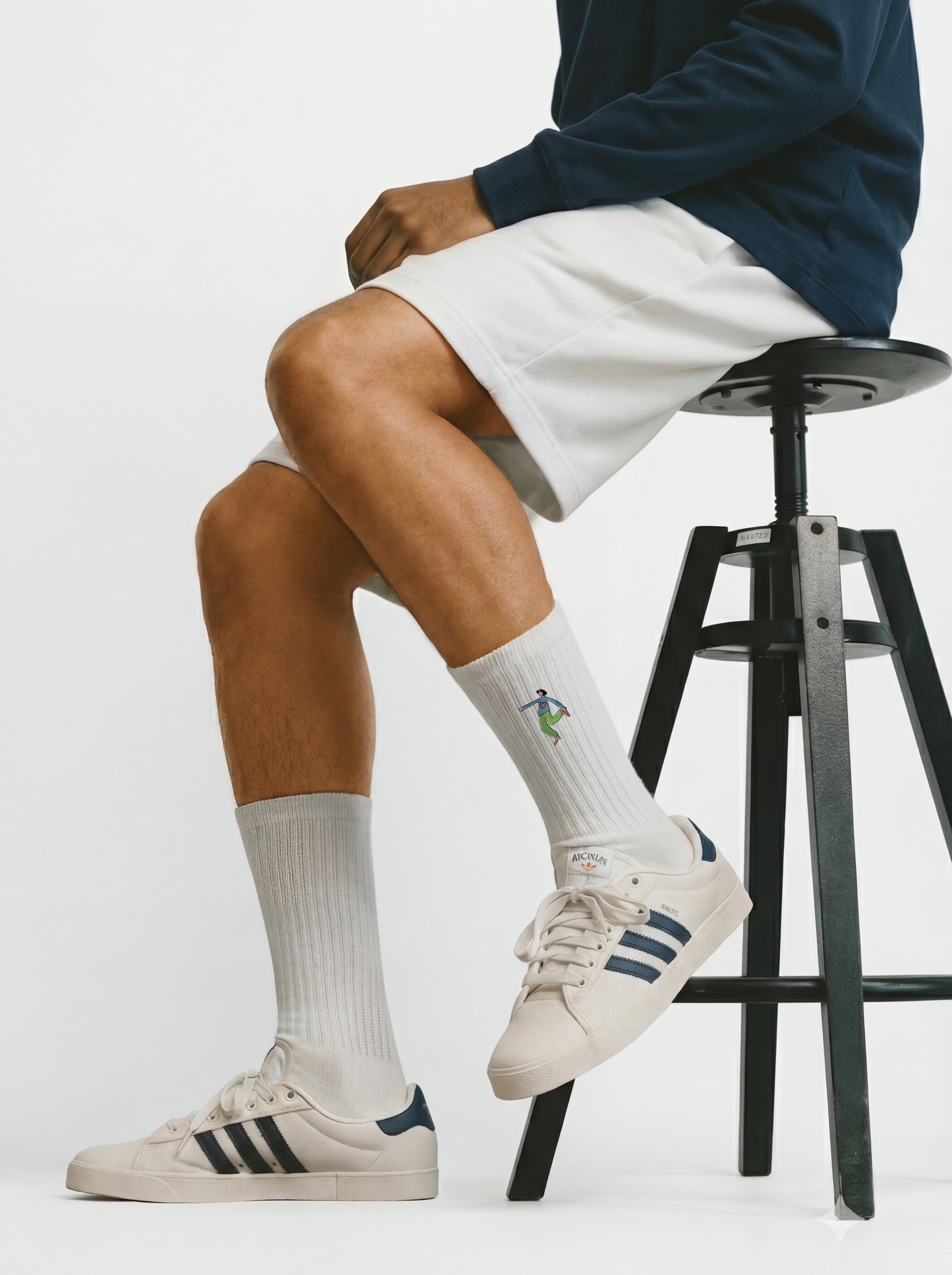 Embroidered Studio Standard Socks
