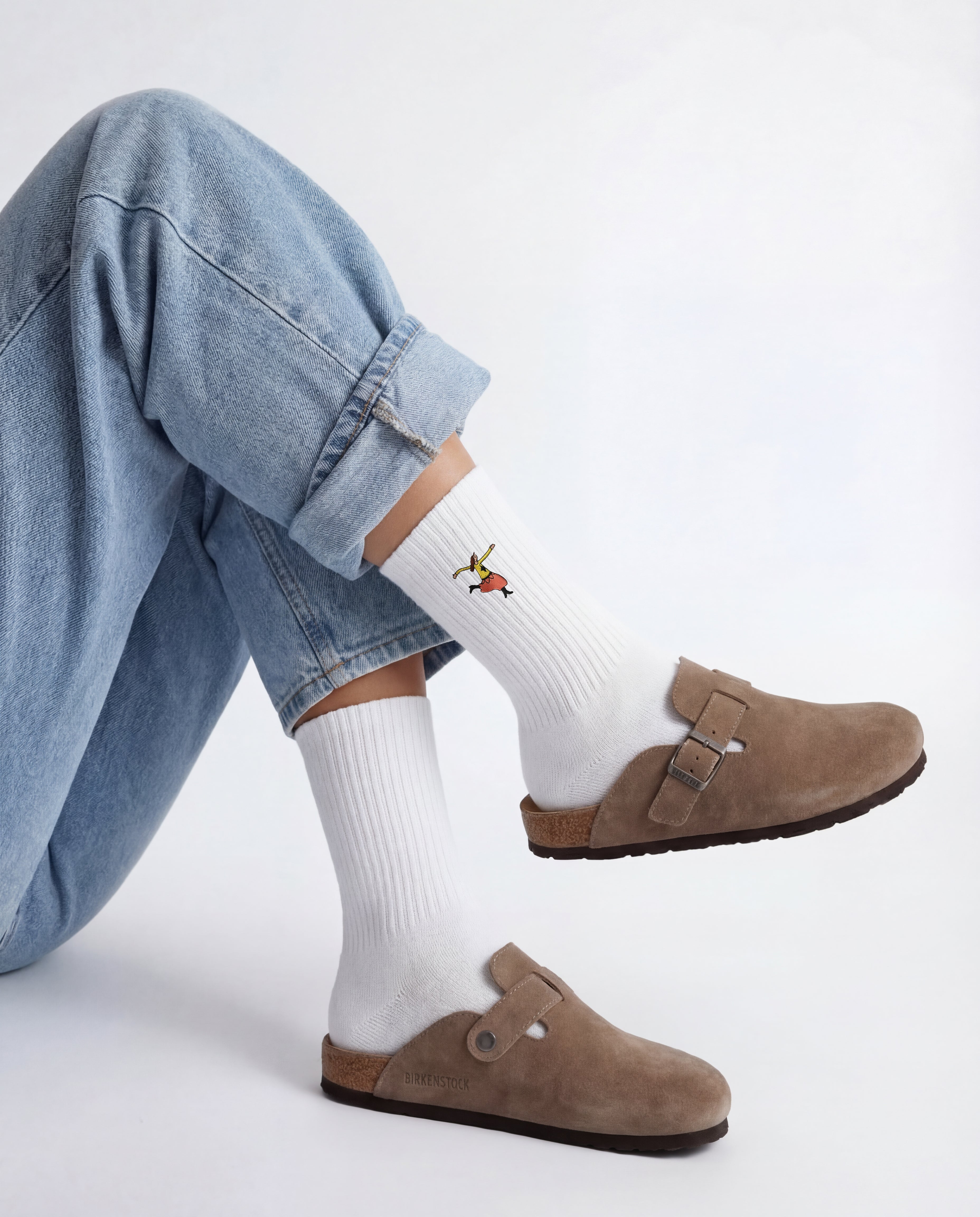 Embroidered Studio Standard Socks